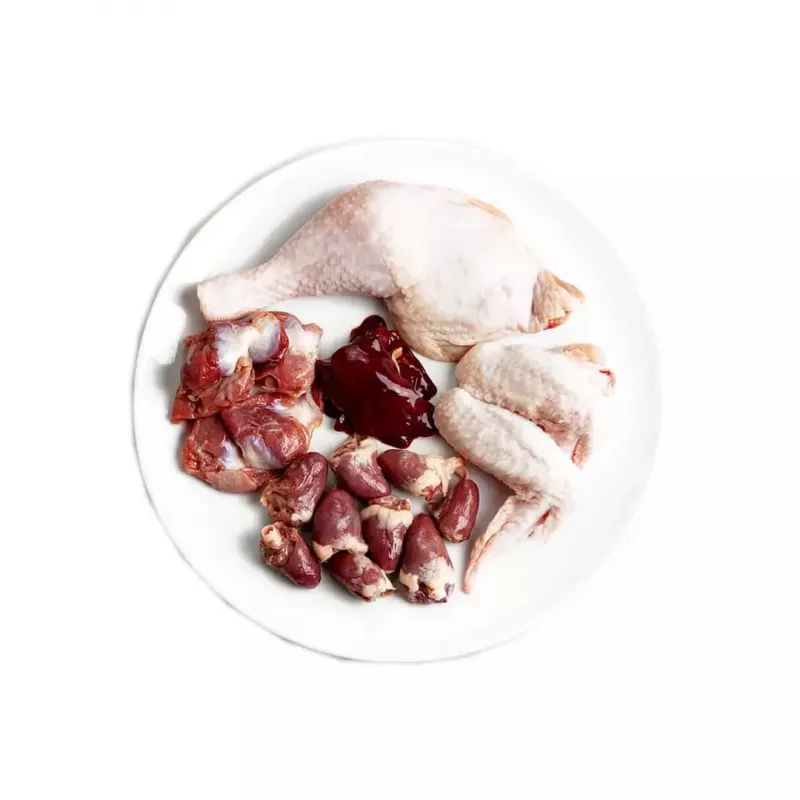 Mitrā kaķu barība 3coty Chicken Struvite care 80 g — mitrās barības paciņa, pieaugušiem kaķiem, vista, pilnvērtīga barība