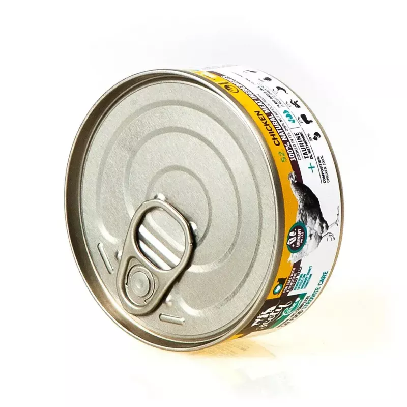 Mitrā kaķu barība 3coty Chicken Struvite care 80 g — mitrās barības paciņa, pieaugušiem kaķiem, vista, pilnvērtīga barība