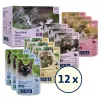Mitrā kaķu barība BOZITA 85 g paciņa — liellopu gaļa, vista, brieža gaļa, tītars, bez graudiem, pieaugušiem kaķiem, 12×85g iepakojums