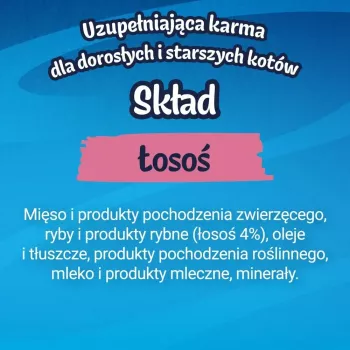 Mitrie kaķu gardumi Purina Felix Deli Moments lasis pasta 4 x 10 g tūbiņas