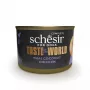 Mitrā suņu barība Agras Pet Foods Schesir Taste the World 150 g — vista, bez lipekļa, pieaugušiem, bundža