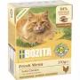 Mitrā kaķu barība BOZITA Fresh Menu Chicken 370 g — pieaugušiem, visu šķirņu, svara kontrolei paredzēta formula