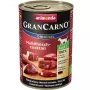 Konservēta suņu barība Animonda GranCarno Oriģināls — liellopu gaļa, vista, medījums, tītars, 400 g, bez konservantiem