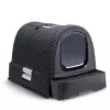 Kaku kaste Curver Pet Life Kuweta Antracyt — plastmasas kaķu kaku kaste, 385×510×395 mm, 2,41 kg, balta