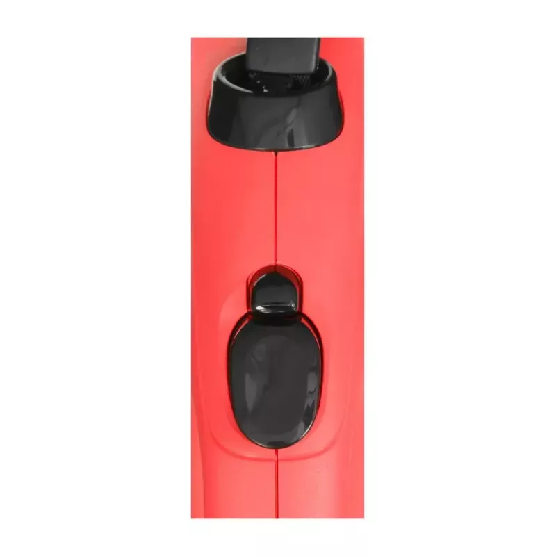 Ievelkama suņu pavada Flexi New Classic 5 m, melna neilona lente, lielu šķirņu suņiem līdz 50 kg