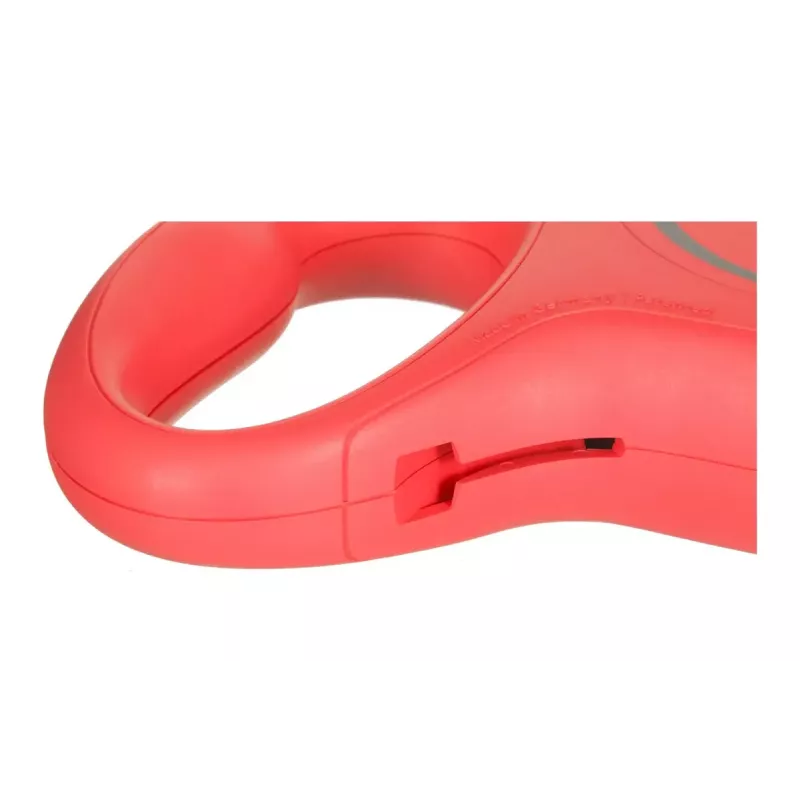 Ievelkama suņu pavada Flexi New Classic 5 m, melna neilona lente, lielu šķirņu suņiem līdz 50 kg