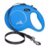 Ievelkamā pavada Flexi New Classic 8 m — Flexi 8 m auklas pavada, zila, L, maks. slodze 50 kg