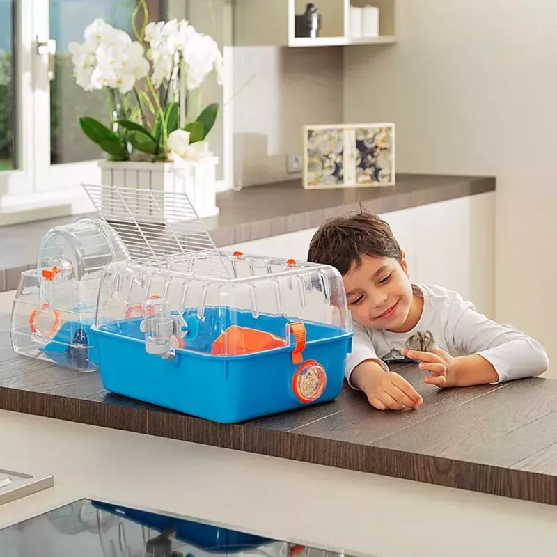 Būris FERPLAST Combi 2 kāmjiem, zils caurspīdīgs, P795×Dz295×A263 mm, tehnopolimērs