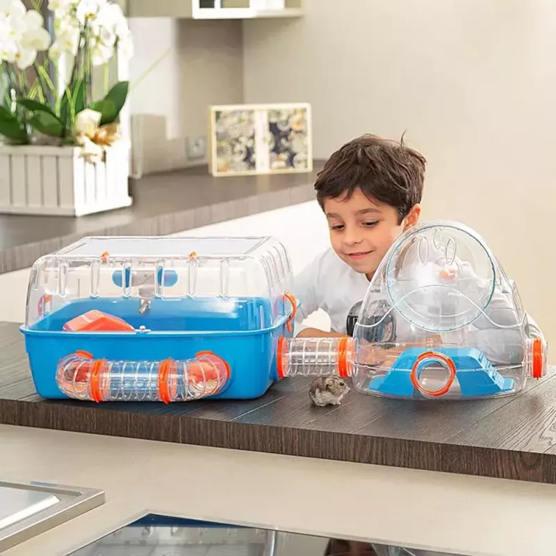 Būris FERPLAST Combi 2 kāmjiem, zils caurspīdīgs, P795×Dz295×A263 mm, tehnopolimērs