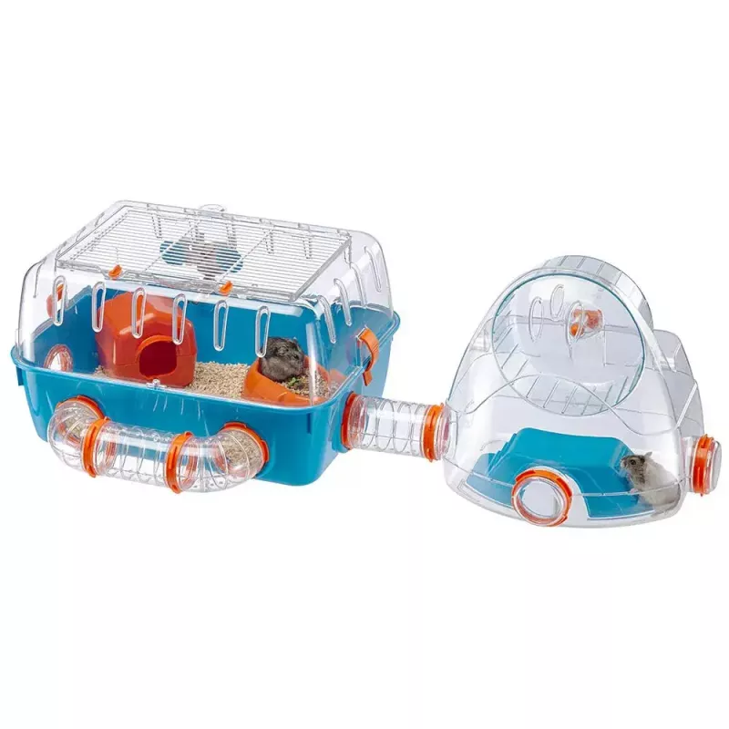 Būris FERPLAST Combi 2 kāmjiem, zils caurspīdīgs, P795×Dz295×A263 mm, tehnopolimērs