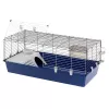 Būris FERPLAST Rabbit 120 Blue — metāla un plastmasas trušu būris 1180×585×495 mm, trušiem 5–9,9 kg