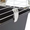 Būris FERPLAST Casita 80 jūrascūciņām 780×480×500 mm, metāls un plastmasa, pelēks/melns-balts