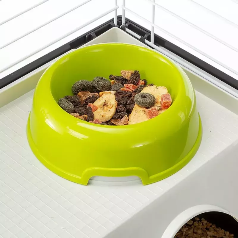 Būris FERPLAST Casita 80 jūrascūciņām 780×480×500 mm, metāls un plastmasa, pelēks/melns-balts