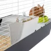 Būris FERPLAST Casita 120 trušiem un jūrascūciņām, metāls/plastmasa, 1190×580×600 mm, balta/taupe