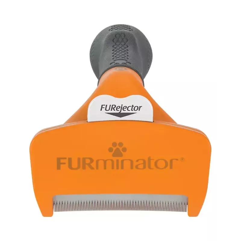 Apmatojuma atdalīšanas suka FURminator FUR151388 vidējiem suņiem (10–25 kg), īsspalvainiem, pelēka oranža