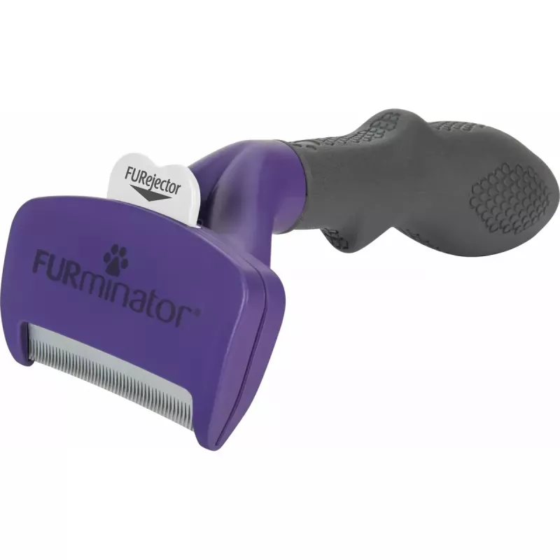 Izķemmēšanas rīks īsspalvainiem kaķiem FURminator M/L ar ergonomisku rokturi un nerūsējošā tērauda malu, 270 g
