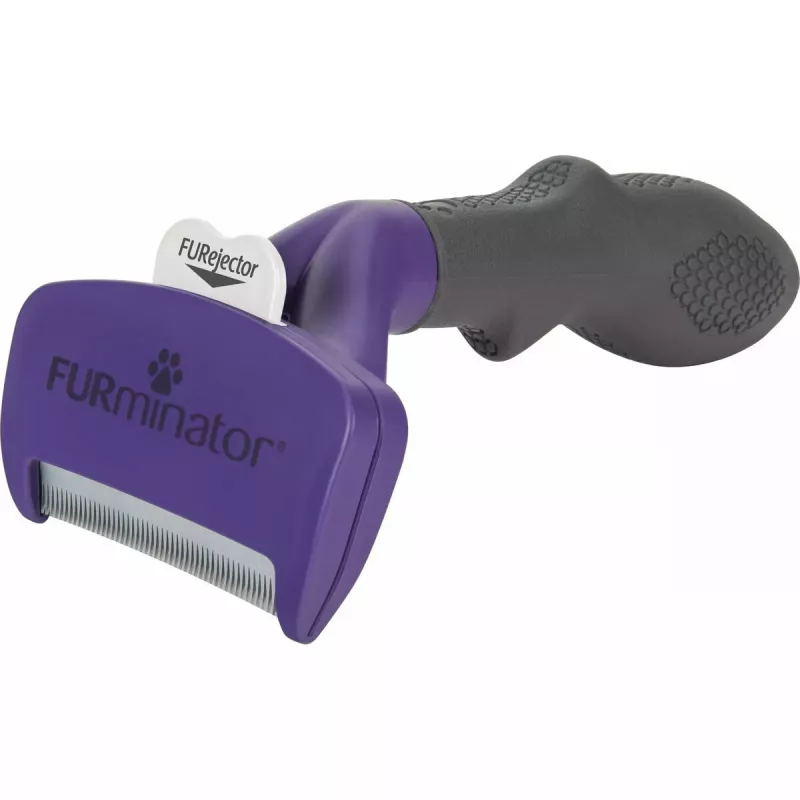 Izķemmēšanas rīks īsspalvainiem kaķiem FURminator M/L ar ergonomisku rokturi un nerūsējošā tērauda malu, 270 g