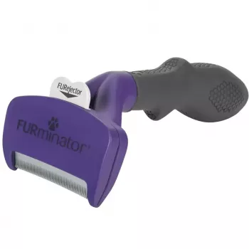 Izķemmēšanas rīks īsspalvainiem kaķiem FURminator M/L ar ergonomisku rokturi un nerūsējošā tērauda malu, 270 g