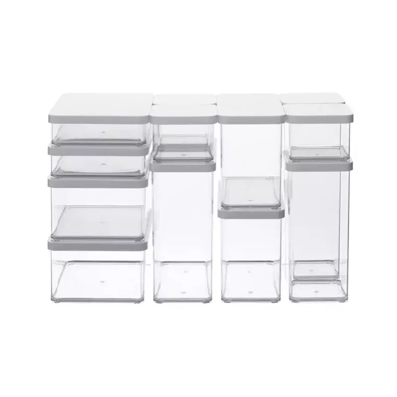 Food dispenser rotho Loft 11604 rectangular 1 L, transparent technopolymer, 100×100×142 mm