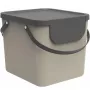 Atkritumu tvertne Rotho Albula taisnstūra, 40 L, tehnopolimērs, kapučīno, 400×358×340 mm, pakaramā caurums
