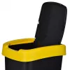 Trīs nodalījumu atkritumu šķirotājs rotho Twist 3 × 25 L (tehnopolimērs, melns, 252 × 333 × 476 mm)