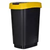 Trīs nodalījumu atkritumu šķirotājs rotho Twist 3 × 25 L (tehnopolimērs, melns, 252 × 333 × 476 mm)
