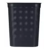 Veļas grozs rotho Brisen 50 L ventilējams plastmasas grozs ar vāku un iekarināšanas atveri, melns, 340×431×529 mm