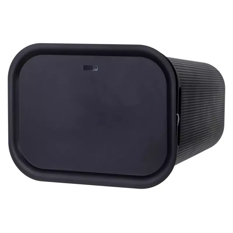 Veļas grozs rotho Brisen 50 L ventilējams plastmasas grozs ar vāku un iekarināšanas atveri, melns, 340×431×529 mm