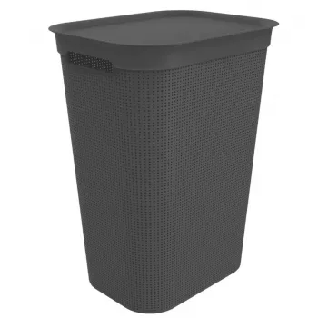 Rotho Brisen 1023508080 veļas grozs, 50 l, melns