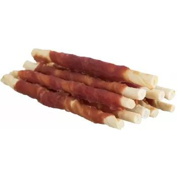 Trixie Dog Chewing Rolls Denta Fun Duck 80 g — košļājama zobu kopšanas našķis pieaugušiem suņiem, 12 cm