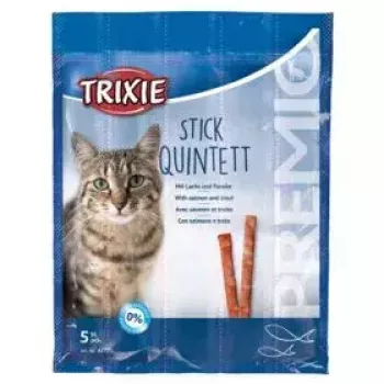 Papildu gaļas kaķu kārumu sāciņi Trixie 42723, tītara garša, 25 g paciņa, 5 gab. iepakojumā, olbaltumvielas 33,5%, tauki 20%