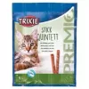 Papildu gaļas kaķu kārumu sāciņi Trixie 42723, tītara garša, 25 g paciņa, 5 gab. iepakojumā, olbaltumvielas 33,5%, tauki 20%