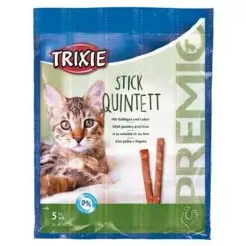 Papildu gaļas kaķu kārumu sāciņi Trixie 42723, tītara garša, 25 g paciņa, 5 gab. iepakojumā, olbaltumvielas 33,5%, tauki 20%