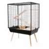 Cage ZOLUX Neo Cozy Large Rodents H80 melns — metāla/plastmasas būris žurkām un pelēm, A 80 cm, P 78 cm, D 48 cm