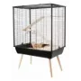 Cage ZOLUX Neo Cozy Large Rodents H80 melns — metāla/plastmasas būris žurkām un pelēm, A 80 cm, P 78 cm, D 48 cm