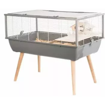 Grauzēju būris ZOLUX Neo Nigha H36 ar 2 līmeņiem, plastmasas pamatne, 780×480×360 mm, pelēks