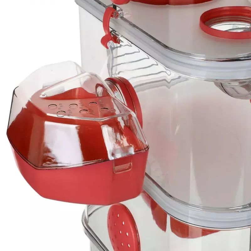 Grauzēju būris ZOLUX Rody3 Trio — mazo dzīvnieku mājvieta, metāls/plastmasa, 410×270×530 mm, 3 kg, komplektā ar skriešanas riteni