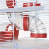 Grauzēju būris ZOLUX Rody3 Trio — mazo dzīvnieku mājvieta, metāls/plastmasa, 410×270×530 mm, 3 kg, komplektā ar skriešanas riteni