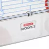 Grauzēju būris ZOLUX Rody3 Trio — mazo dzīvnieku mājvieta, metāls/plastmasa, 410×270×530 mm, 3 kg, komplektā ar skriešanas riteni