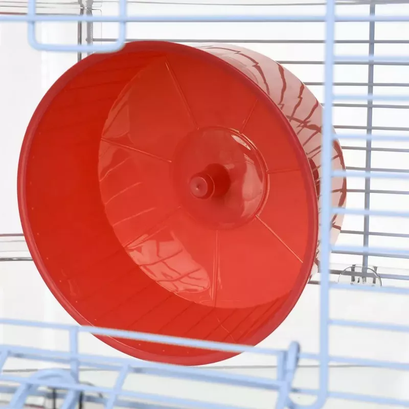 Grauzēju būris ZOLUX Rody3 Trio — mazo dzīvnieku mājvieta, metāls/plastmasa, 410×270×530 mm, 3 kg, komplektā ar skriešanas riteni