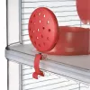 Grauzēju būris ZOLUX Rody3 Trio — mazo dzīvnieku mājvieta, metāls/plastmasa, 410×270×530 mm, 3 kg, komplektā ar skriešanas riteni