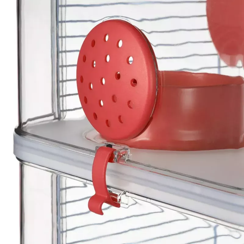 Grauzēju būris ZOLUX Rody3 Trio — mazo dzīvnieku mājvieta, metāls/plastmasa, 410×270×530 mm, 3 kg, komplektā ar skriešanas riteni