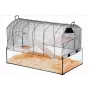 Būris ZOLUX NeoPanas XL stikla būris grauzējiem, melns, izmēri 710×410×490 mm, stikla paplātes augstums 180 mm, ietver 2 plauktus, 2 platformas, bļodu, mājiņu, riteni