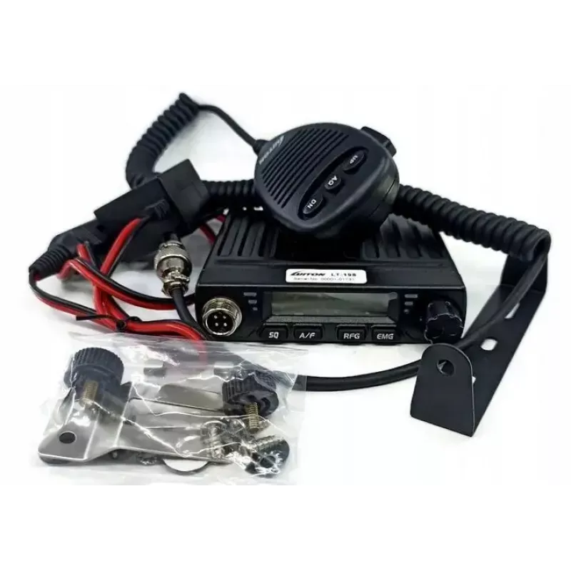 Auto CB radio Luiton LT-198, 40 AM/FM kanāli, 4 W, 12–24 V, melns, cigarešu aizdedzinātāja spraudnis