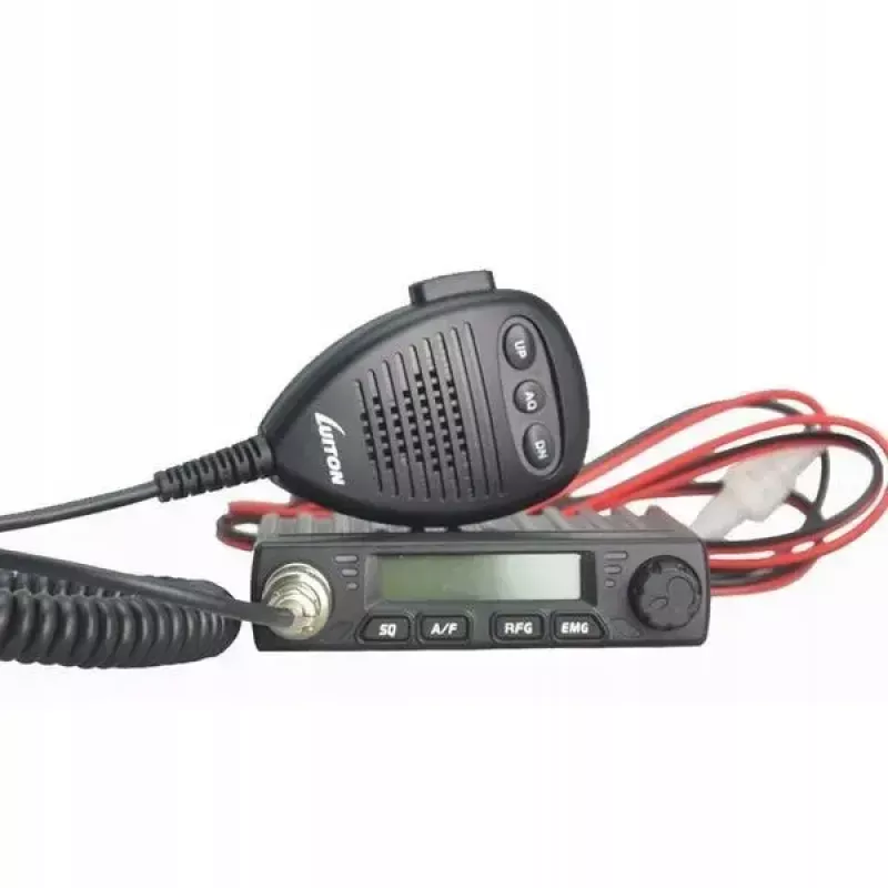Auto CB radio Luiton LT-198, 40 AM/FM kanāli, 4 W, 12–24 V, melns, cigarešu aizdedzinātāja spraudnis
