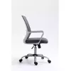 Grozais biroja krēsls ActiveJet YK01 — polsterēts auduma sēdeklis, sieta atzveltne, pelēks, regulējams augstums 46–56 cm