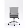 Grozais biroja krēsls ActiveJet YK01 — polsterēts auduma sēdeklis, sieta atzveltne, pelēks, regulējams augstums 46–56 cm