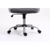 Grozais biroja krēsls ActiveJet YK01 — polsterēts auduma sēdeklis, sieta atzveltne, pelēks, regulējams augstums 46–56 cm