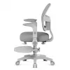 Grozámais krēsls mark adler Junior 5.0 — ergonomiska sieta atzveltne, putu sēdeklis, regulējams augstums 42–54 cm, pelēks