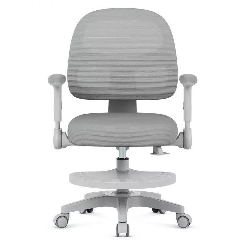 Grozámais krēsls mark adler Junior 5.0 — ergonomiska sieta atzveltne, putu sēdeklis, regulējams augstums 42–54 cm, pelēks